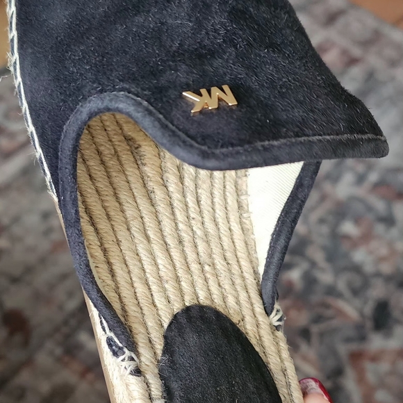 Michael Kors Black Suede Espadrilles - Picture 1 of 3